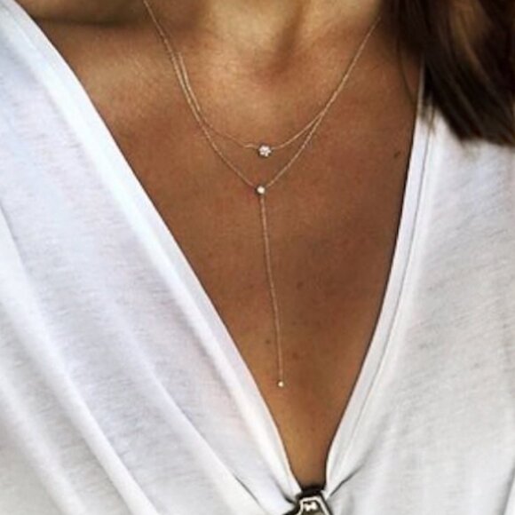 Ariel Gordon Jewelry Diamond Lariat Necklace - Picture 2 of 7